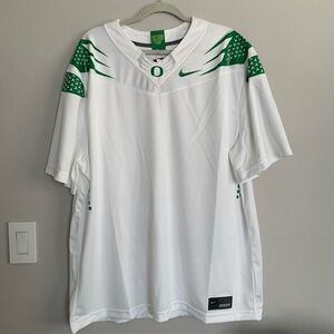 NIKE OREGON DUCKS XXL FOOTBALL JERSEY TEAM ISSUE NWT DB3042-100 WHITE BLANK HTF